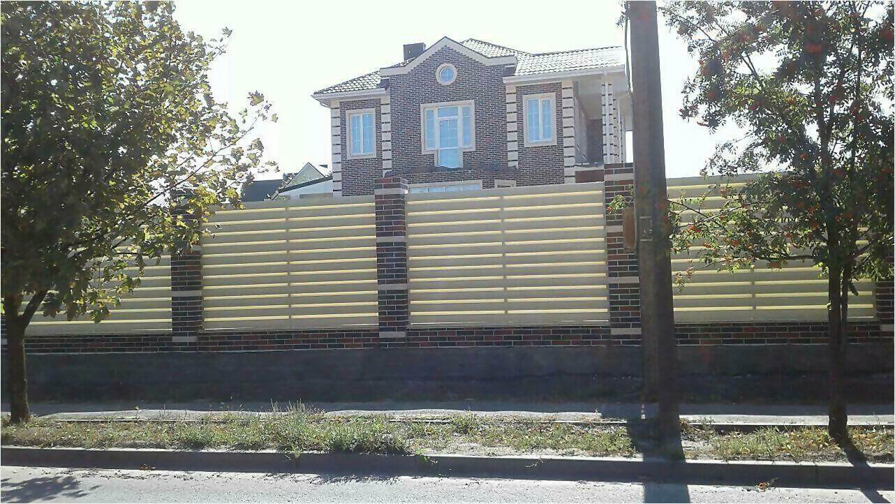 Забор из штакетника 115м фото2 в Калуге