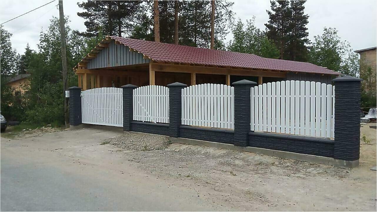 забор из штакетника 85м фото1 в Калуге