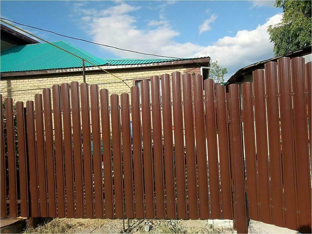 забор-ранчо из штакетника 70м фото3 в Калуге