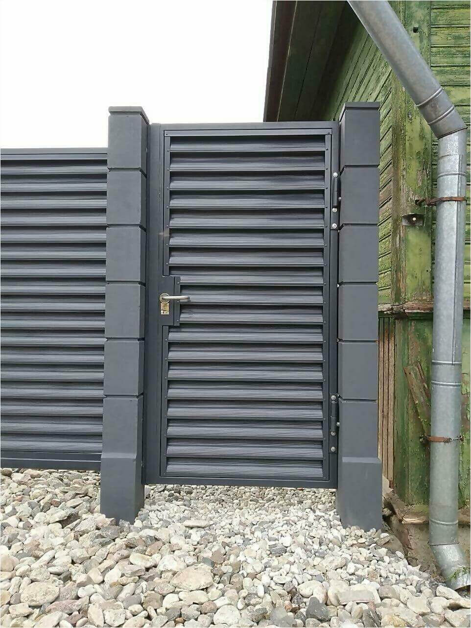 Забор-жалюзи серый графит фото2 в Калуге