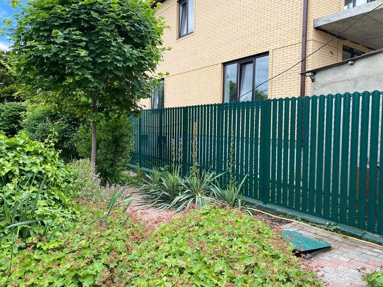 Забор из штакетника 60м Зеленый Мох фото1 в Калуге