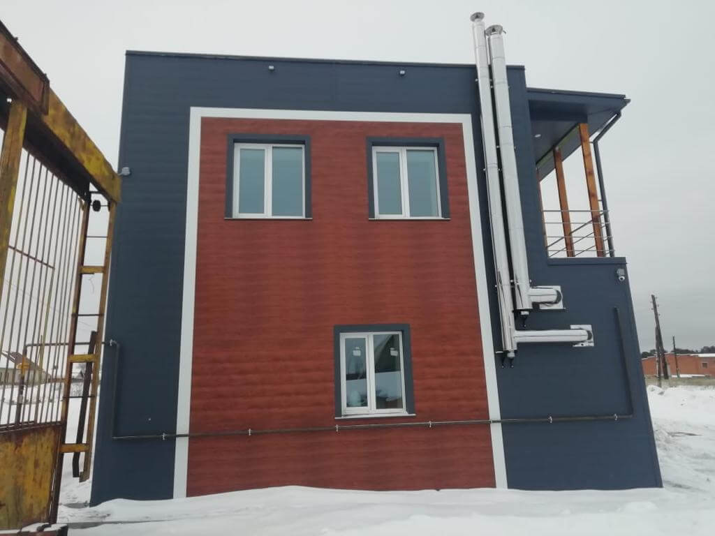 потолочно-стеновые панелеи RAL7024 серый Графит + Printech Темное дерево фото8 в Калуге