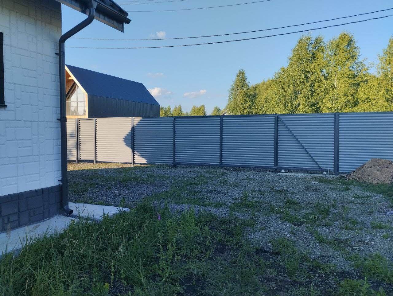 Забор из ламелей еврожалюзи 20м RAL7004 Серый фото 4 в Калуге