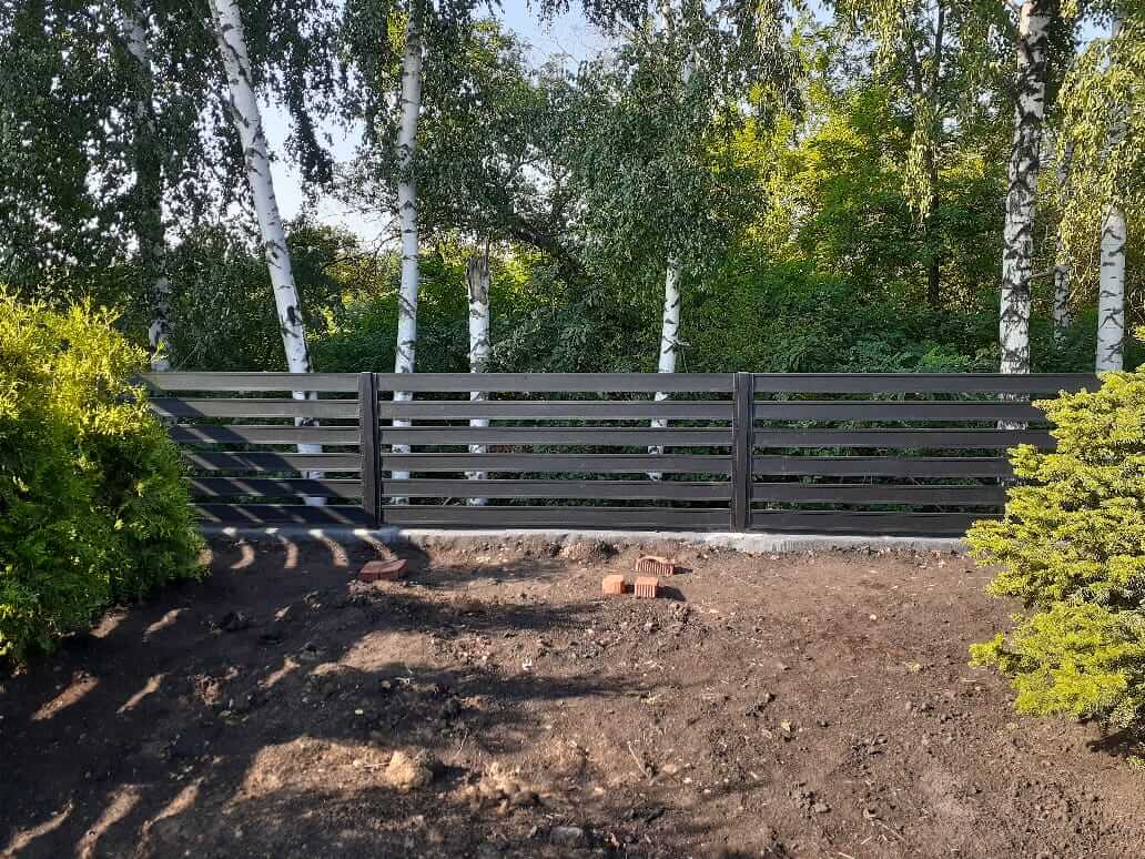 Забор-ранчо из металлопланкена 48м RAL9005 Черный МАТТЕ в Калуге