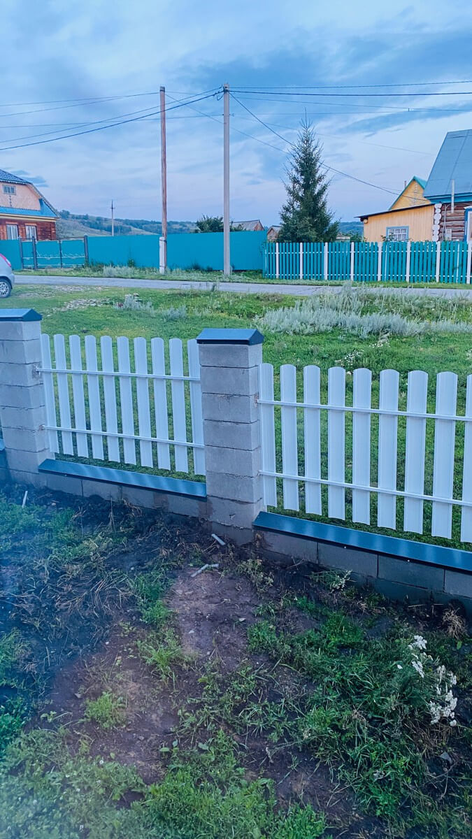 Забор из евроштакетника 16м RAL9003/9003 Белый двусторонний фото 6 в Калуге