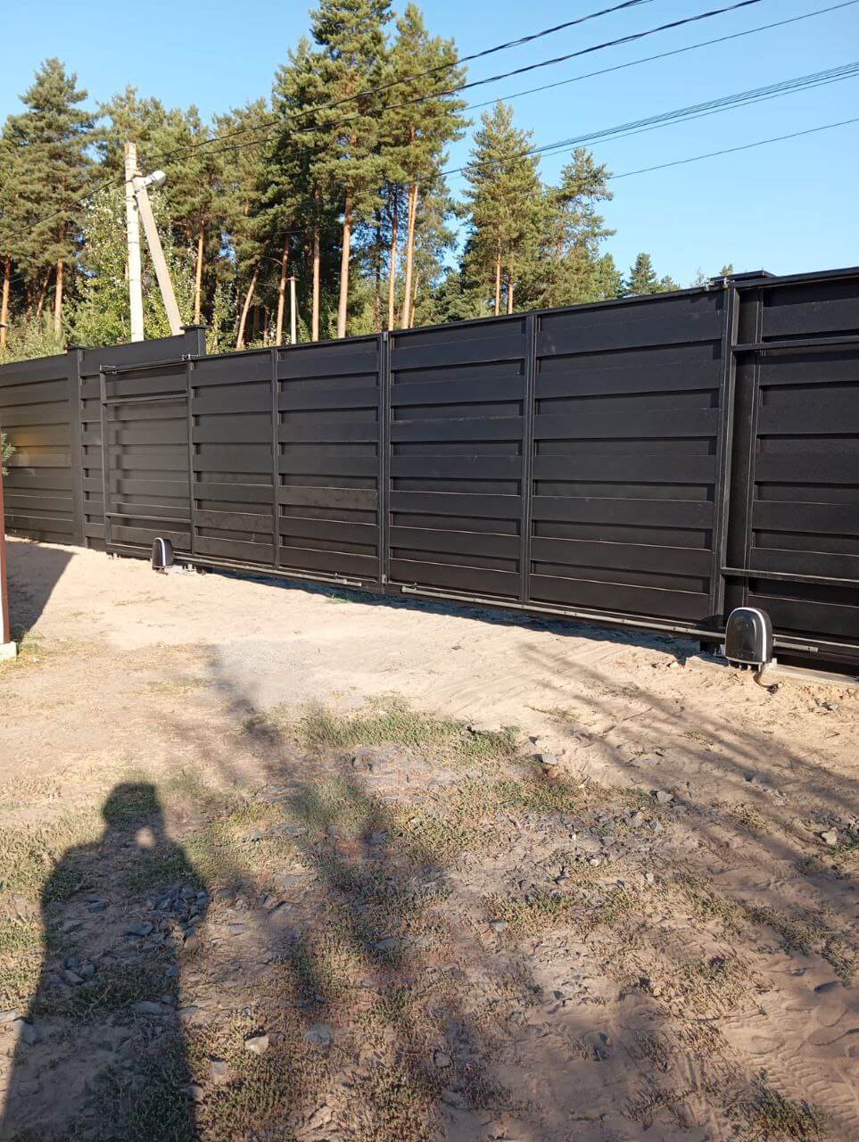 Забор-ранчо из металлопланкена 37м RAL9005 Черный МАТТЕ фото 1 в Калуге