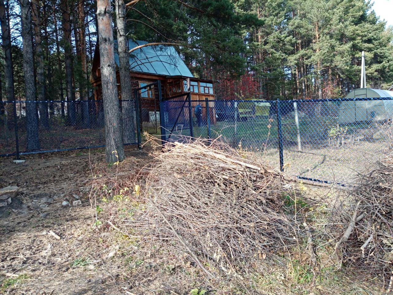 Забор из сетки рабица 76м с полимерным покрытием фото 4 в Калуге