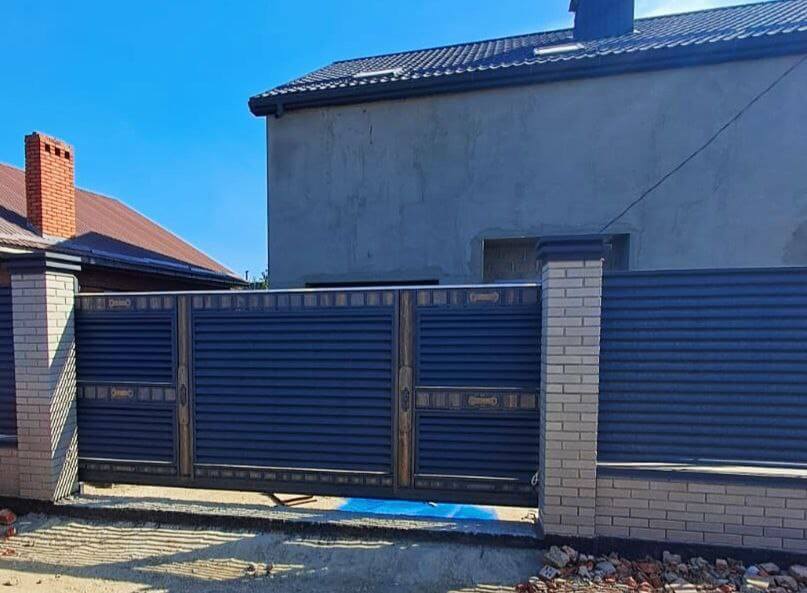 Забор-жалюзи 28м RAL7024/7024 Серый Графит двусторонний МАТТЕ в Калуге