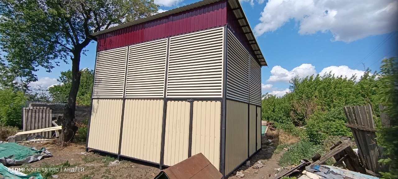 Сенник из ламелей еврожалюзи RAL1015 Слоновая Кость фото 2 в Калуге