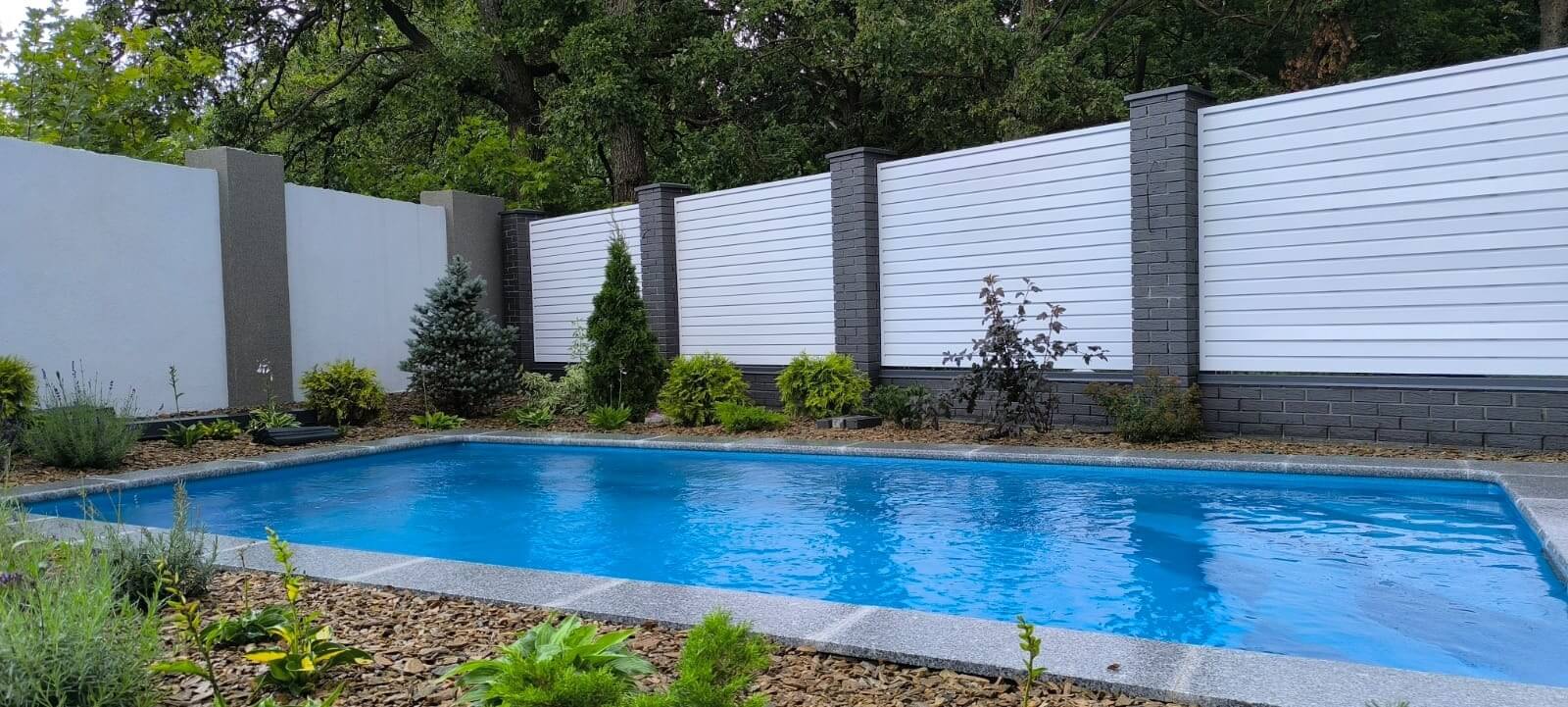Забор-жалюзи из ламелей Хай-Тек 54м RAL9003 Белый фото 4 в Калуге