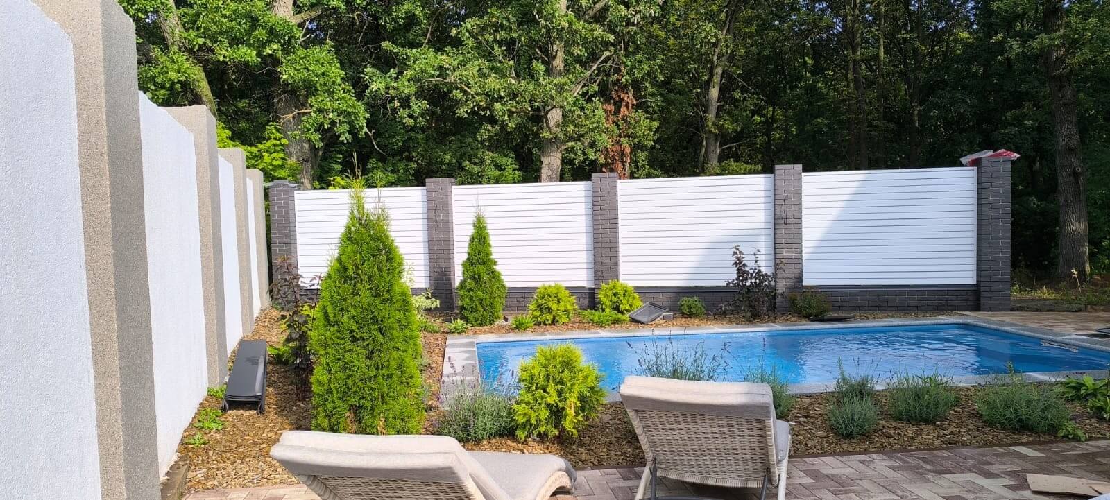 Забор-жалюзи из ламелей Хай-Тек 54м RAL9003 Белый фото 1 в Калуге
