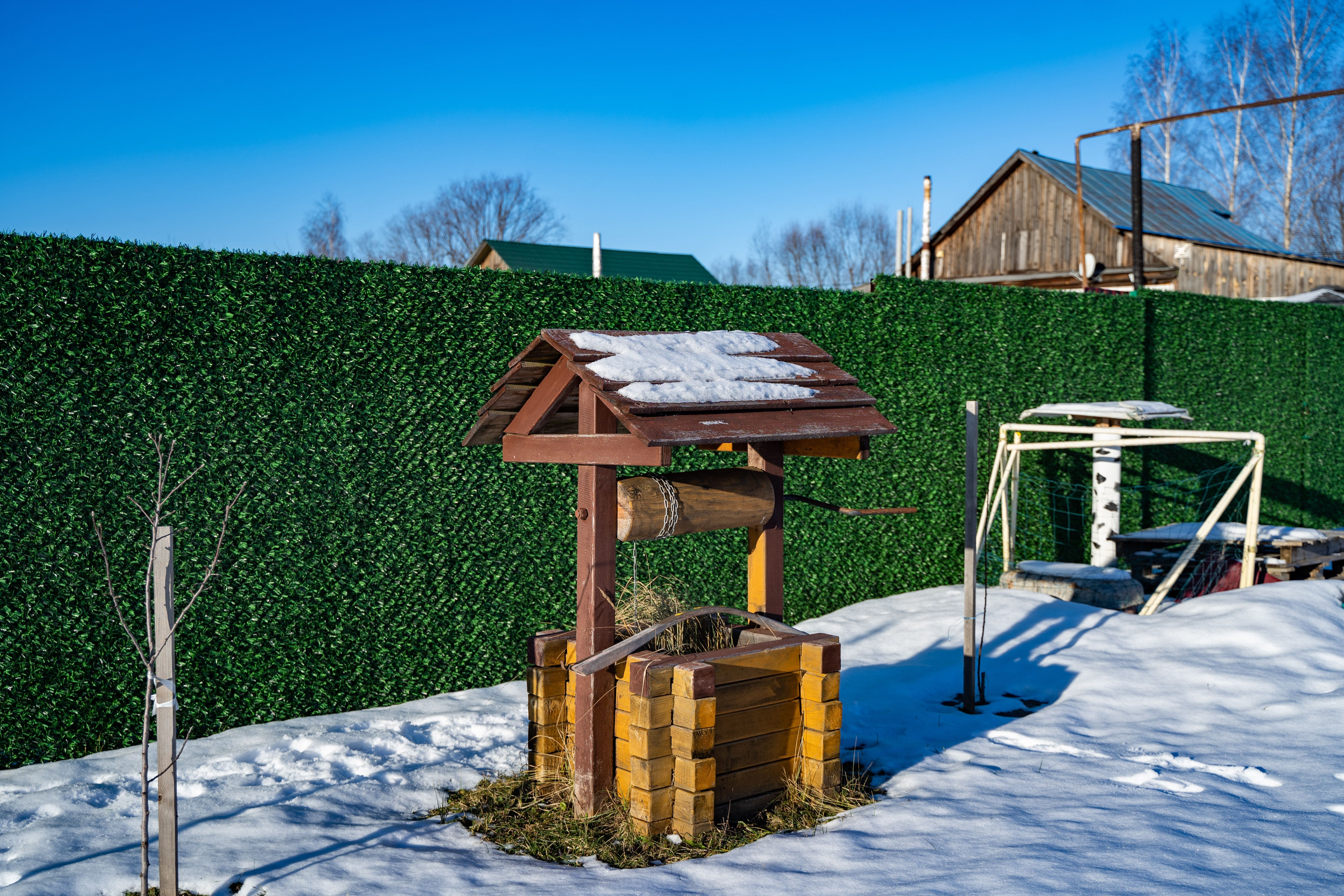 Вечнозеленый забор Grass Fence рулон 2м фото 7 в Калуге