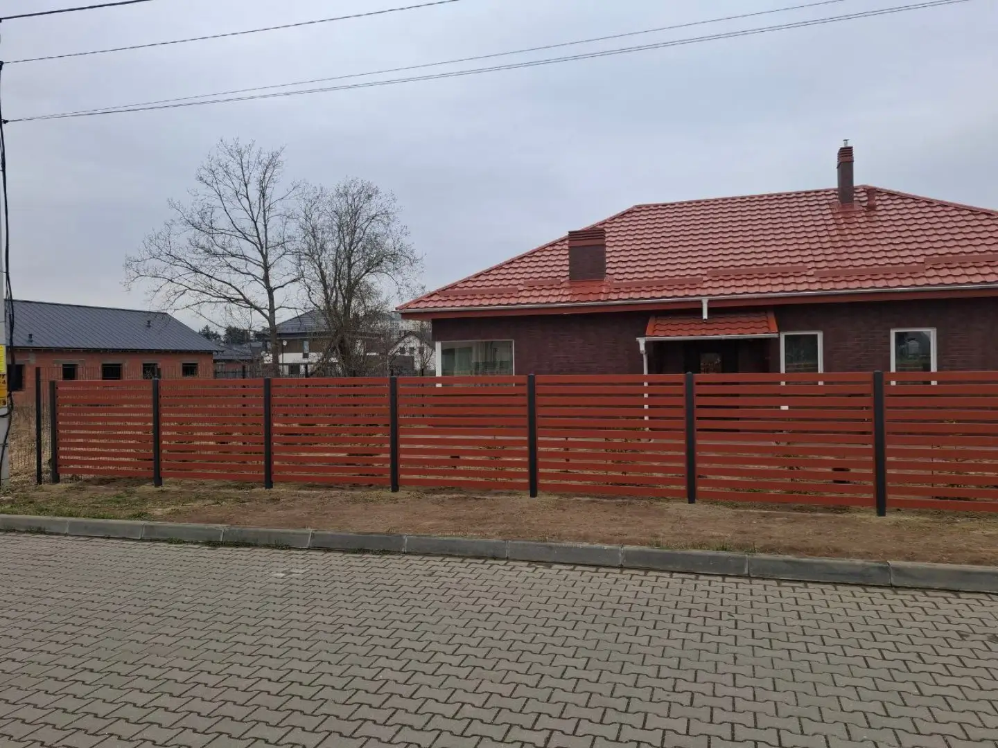 Забор-ранчо из металлопланкена 18м RAL8004 Терракотовый фото 3 в Калуге